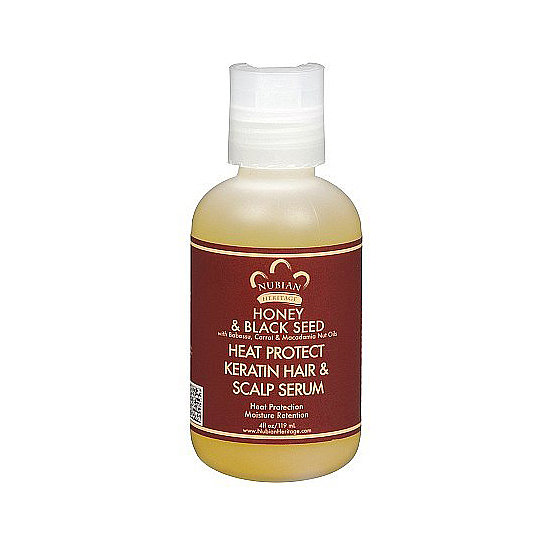 The black seed oil in Nubian Heritage's Heat Protect Keratin Hair and Scalp Serum ($10, originally $12) contains anti-inflammatory, antibacterial, and healing properties, making it perfect for those whose scalps that need a little extra attention. The formula also includes carrot oil, macadamia nut oil, and honey for intense hydration.
The black seed oil in Nubian Heritage's Heat Protect Keratin Hair and Scalp Serum ($10, originally $12) contains anti-inflammatory, antibacterial, and healing properties, making it perfect for those whose scalps that need a little extra attention. The formula also includes carrot oil, macadamia nut oil, and honey for intense hydration.