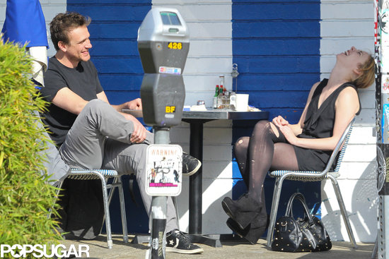 Jason Segel and his mystery blonde laughed while having lunch in LA. Jason Segel and his mystery blonde laughed while having lunch in LA.