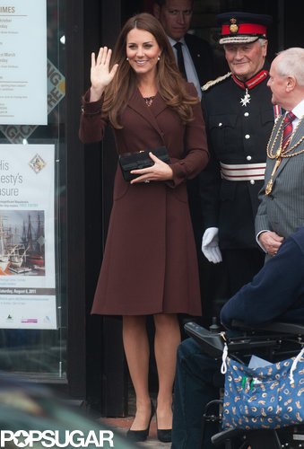 Kate Middleton Bundles Up Her Maybe Baby Girl Bump in Grimsby Kate Middleton Bundles Up Her Maybe Baby Girl Bump in Grimsby