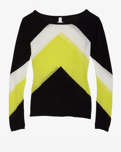 Shae Exclusive Tri-color Knit Sweater