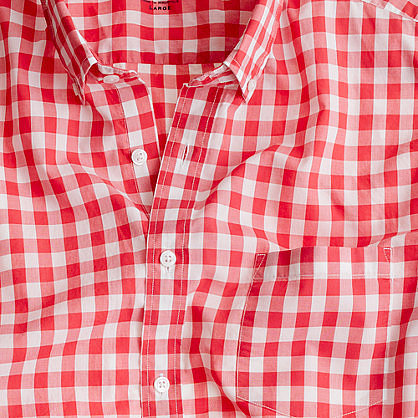Secret Wash lightweight shirt in Van Buren gingham