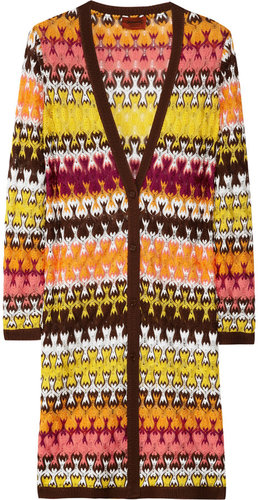 Missoni Evelyn crochet-knit long cardigan