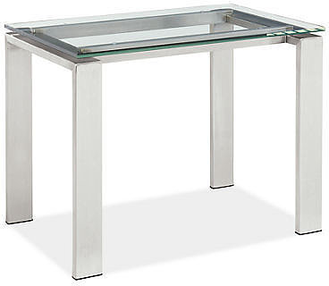 Rand End Table in Stainless Steel