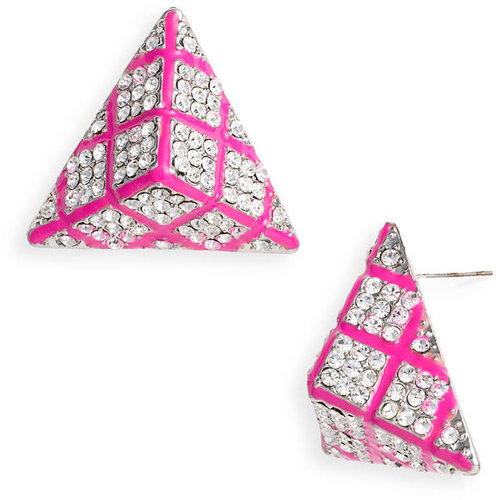 Guinevere Pyramid Crystal Statement Earrings