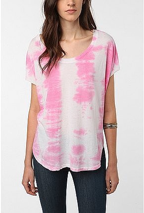 Mouchette Tie Dye Shirtail Tee