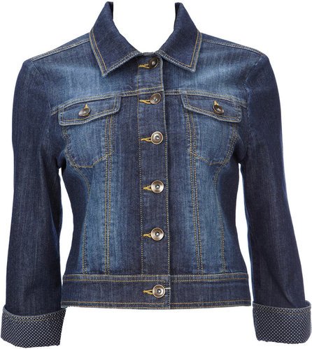 Blue Turn Up Denim Jacket