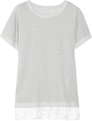 CLU Contrast-hem French terry sweatshirt