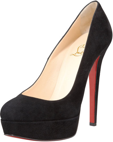 Christian Louboutin Suede Platform Pump
