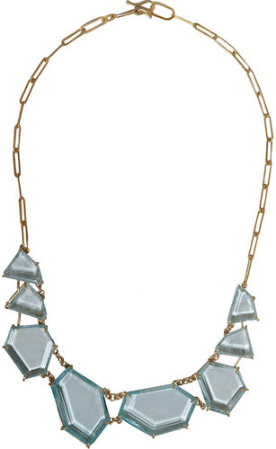 Rosanne Pugliese Natural Blue Topaz Geometric Collar