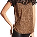 Lace-Inset Leopard Tee