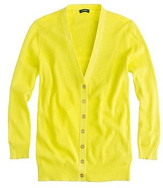 Cotton ribbed cardigan