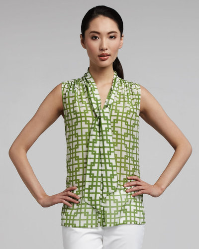 Lafayette 148 New York Printed Elisabetta Blouse