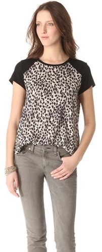 Rebecca taylor Leopard Print Tee
