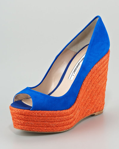 Brian Atwood Colorblock Espadrille Pump