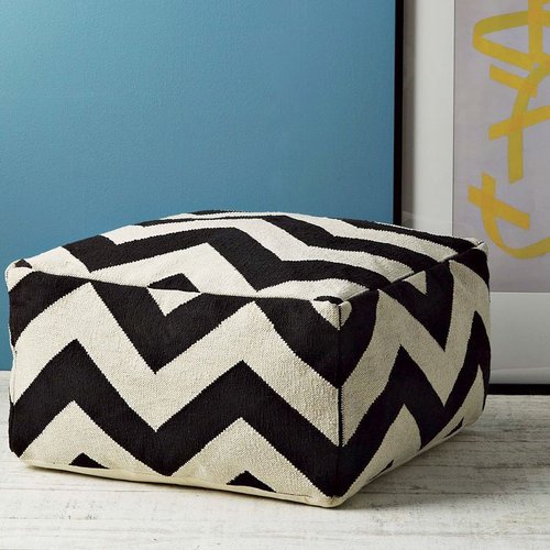Zigzag Floor Pouf