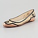 Christian Louboutin Lady Bombay Flat, Nude/Black