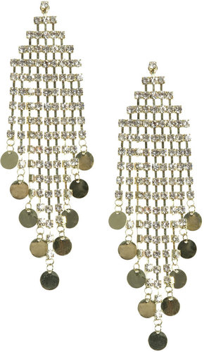 Rhinestone Waterfall Earring