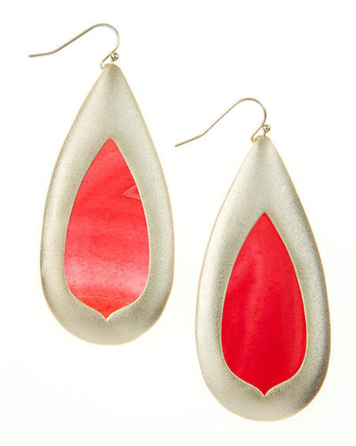 Kendra Scott Pink Agate Teardrop Earrings