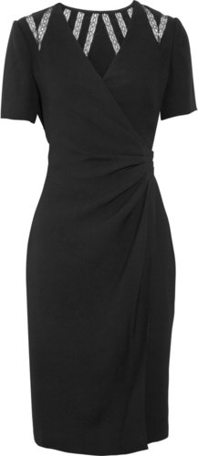 Azzaro Isaie lace-trim wrap dress