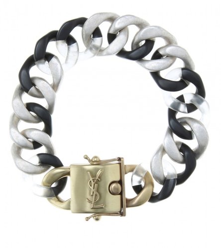 Yves Saint Laurent RESIN CHAIN-LINK CHOKER
