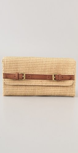 Club Monaco Betty Straw Clutch