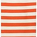 DwellStudio Draper Stripe Persimmon/Cream Rug 2.5ft x 9ft