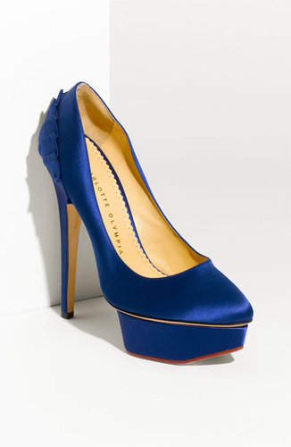 Charlotte Olympia 'Paloma' Pleated Satin Pump