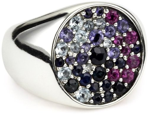 Elizabeth and James "Eclipse" Multi-stone Blue Gemstone Ring