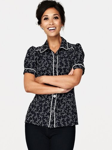 Myleene Klass Bow Print Blouse