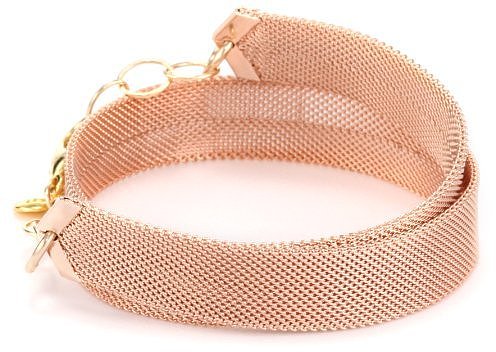 gorjana "Kate" Rose Gold-Plated Mesh Bracelet