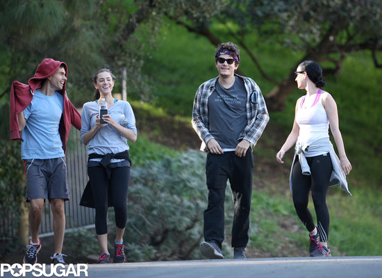 Katy Perry and Allison Williams Pair Up For a Walk With Their Guys Katy Perry and Allison Williams Pair Up For a Walk With Their Guys