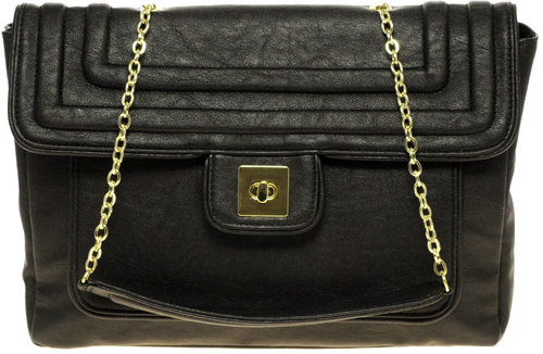 Black Flap Bag