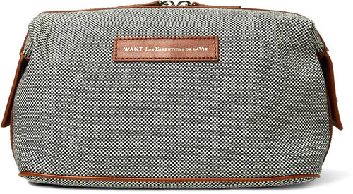 WANT Les Essentiels de la Vie Kenyatta Recycled Cotton Canvas Wash Bag
