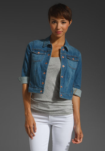 Genetic Denim Shooter Cropped Jacket