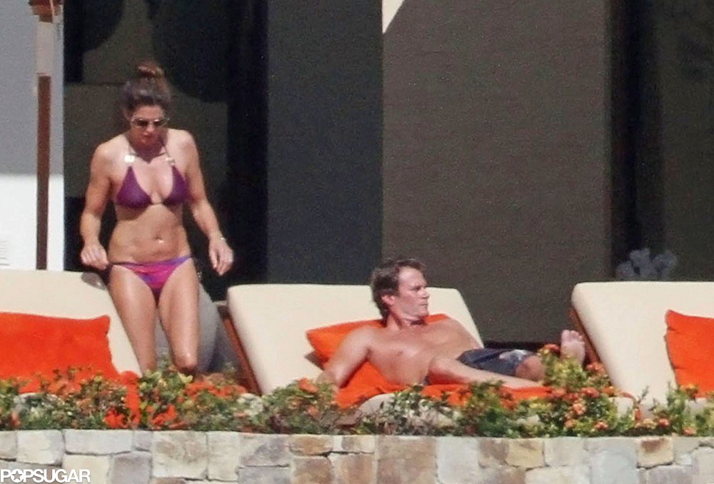 Cindy Crawford made a splash in a purple two-piece in Mexico over New Year's Eve in 2011.
Cindy Crawford made a splash in a purple two-piece in Mexico over New Year's Eve in 2011.