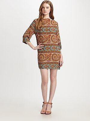 Tender Paisley Shift Dress