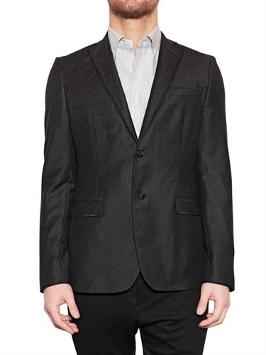Tonello - Silk Piping Wool Cashmere Flannel Jacket