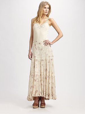 Printed Maxi Skirt