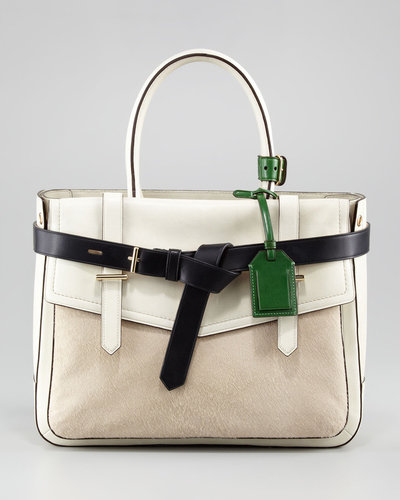 Reed Krakoff Boxer Tote Bag, Camel/Ivory