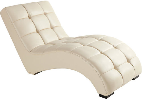 Emerald Home Ivory Chaise