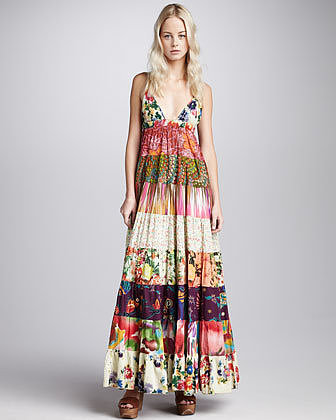 Dallin Chase Tiered Mixed-Print Maxi Dress (Stylist Pick!)