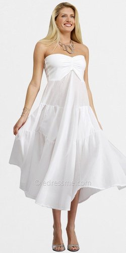 Strapless Tiered Day Dresses by Luna Luz