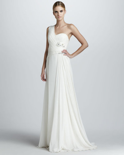 Notte by Marchesa One-Shoulder Grecian Gown