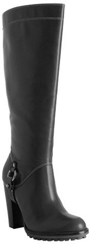 KORS Michael Kors black leather 'Mammoth' boots