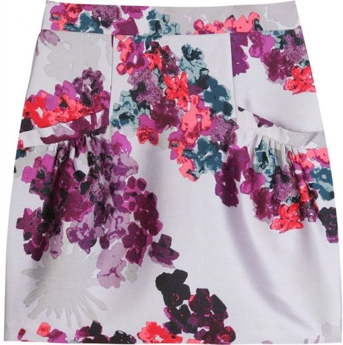 Tibi MINI SKIRT WITH FLOWER PRINT