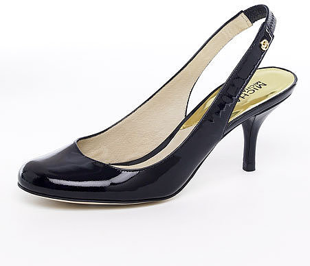 MICHAEL Michael Kors Pressley Mid-Heel Slingback Pump, Black or Natural