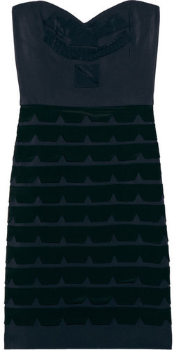 Tibi Appliqué strapless dress