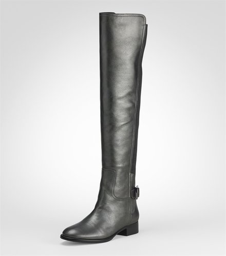 Metallic Jack Over The Knee Flat Boot