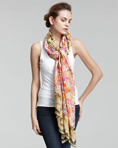Roberto Cavalli Floral-Print Stole