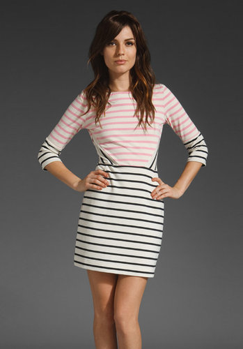 Markus Lupfer Stripe Panel Dress